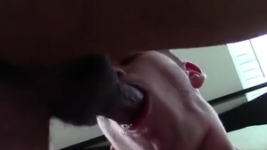 deep-throating My superlatively lovely allies humongous beef whistle During A Rail