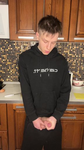 Horny Twink's Big Dick Jerk Session