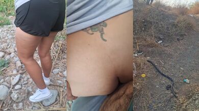 Dad Friend Fucks Me In River While I Suck His Cock Lat Brunette Oralsex Smokes