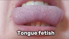 Tongue Close-Up and Oral Play – Stretching, Veins, Texture, Natural Mouth Fetish, Wet Tongue, Lingual Inspection, Real Mouth Details