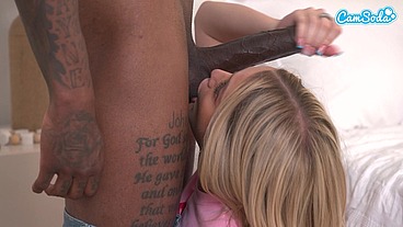 Tiny Blonde Teen’s First Huge Black Cock – Raw Creampie & Tan Lines