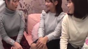 Haruna's Amateur Lesbian: Girlfriends' First Time 3-Way with Harsh Punishments - Steamy