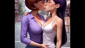 Helen Parr x Violet Parr lesbian compilation (AI-generated)