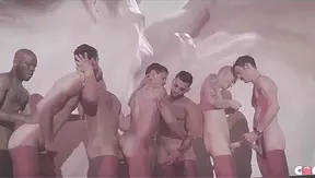 Movie Night Orgy - Arad Winwin & Dato Foland Join Cocky Boys for Wild Group Sex
