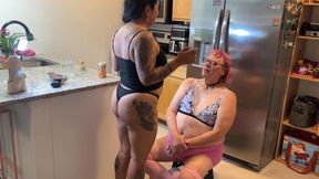 Goddess Lust in Sissy Slut Swallows Burps for the First Time