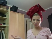 stepsister CAUGHT stepbro SNIFF HER PANTIES & HELP TO CUM WITH BEST HANDJOB