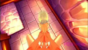 Elf Maid Trap Helps You Wash For A Steamy 3D Anime Encounter