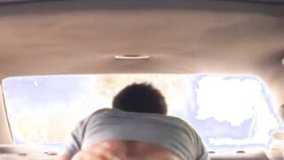 Big bum trans gets arse humped in parking plenty of