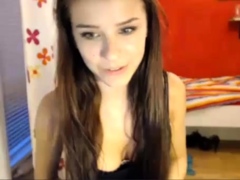 Shy brunette homemade amateur webcam teen