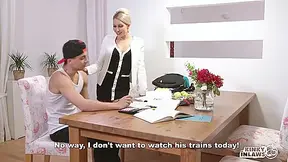 Don Diego - Seductive Blonde Czech Stepmom Vanessa K. Gets Cum On Pussy From Stepson