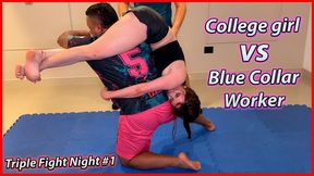 21 year old College Girl Camila vs 38 Blue Colar Worker Ronal - Triple Fight Night Summer 2026 Match 1