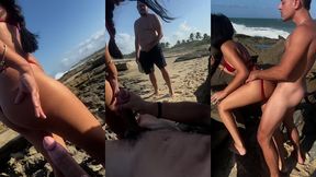 novinha casada deu pro vendendor ambulante na praia pro corno assisitir