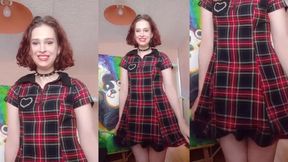 Redhead Tgirl Plugs Fat Ass Jerks Big Girlcock Gushes Cum