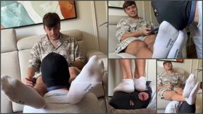 Dominating and humiliating under my sweaty socks 4K