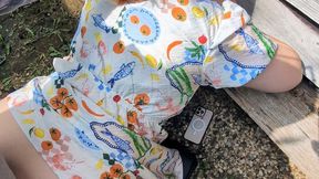 Outdoor Fuck with Wifeys Dress Hiked Up