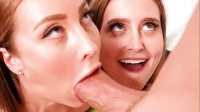 Teen hunk and his naughty GF keep secrets with a groupie neighbor