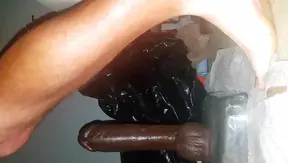 White Stallion Rides Huge Black Strap-On—Hot Solo Gay Domination Scene – 18+