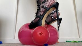 Evil girlfriend tests her shoes out on your balloons part 2