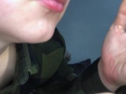 CUM IN CONDOM, THEN SHE DRINKS IT! cut clip