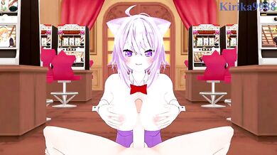 Nekomata Okayu’s bunny girl body gets pounded in the casino
