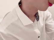 【BL】トイレ中にフェラして欲しいと言われフェラするイケメン社会人