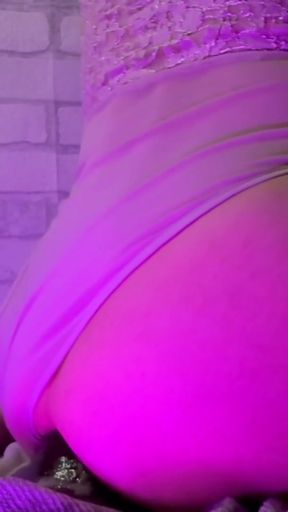 Cute Pink Sissy Femboy Rides BBC Dildo Close Up   Clip 1