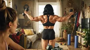 Female Bodybuilder Roommate Fantasy