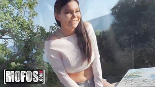 MOFOS - Long tit Sasha Foxx gets drilled public inside point of view