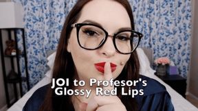 JOI to Professor's Glossy Red Lips - 720 WMV