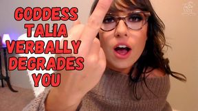 Goddess Talia Degrades You Verbal Humiliation