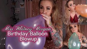 Miss Whitney Morgan Birthday Balloon Blow-Up