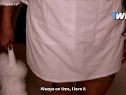 Colombian maid fucks mature blonde Monique Fuentes and big black cock Brandon Cruz