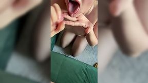 Naturally busty blonde PAWG delivers awesome POV sensations to hung lover