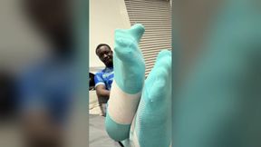 My Blue Cycling Socks