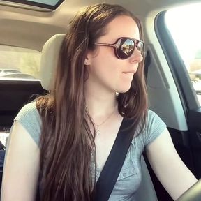 Cumming embarassingly Hard in a Starbucks Drive Thru (lush Control Part 2)