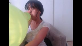 Balloon Fetish | Blow-to-Pop | Slow-Mo Replay