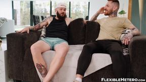 Straight dude Johnny Hill starts curiosity about how it feels to fuck a guy