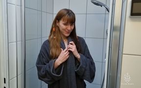 Masturbating in Swinger Shower!!