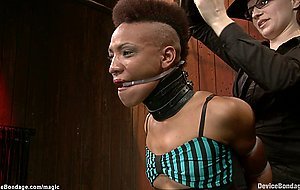 Ebony in split suspension caned