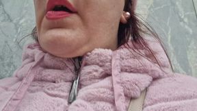 real wonderful farts while walking in the city center 4k
