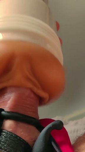 Fleshlight Edging and Moaning - Huge Cumshot - SlugsOfCumGuy   Clip 1