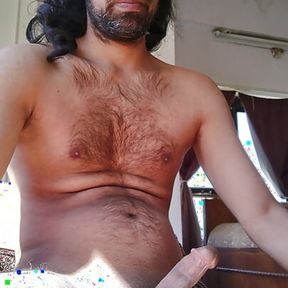 solo man masturbating hard lonley