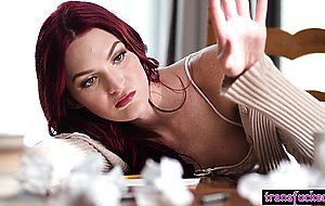 Shemale writers fantasies became true after she met sexy Victoria Voxxx