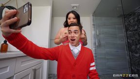 Exotic BBW gets an intense pussy pounding from her son's friend