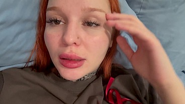 A cute girl masturbates her cute pussy.