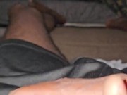 Pleasuring My Big Mole Dick Before Bath