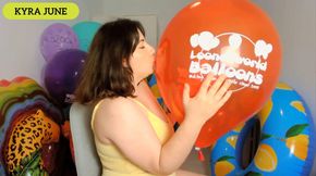 NonPop Balloon Blowing - Balloon Tease and Cuddle