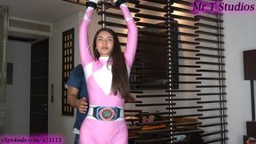 Pink Ranger gets tickled