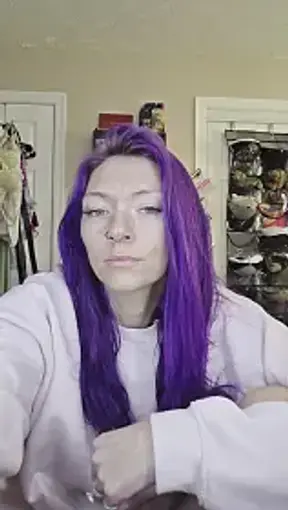 Foot Worship Punishment by Dominant Purple-Haired Goddess