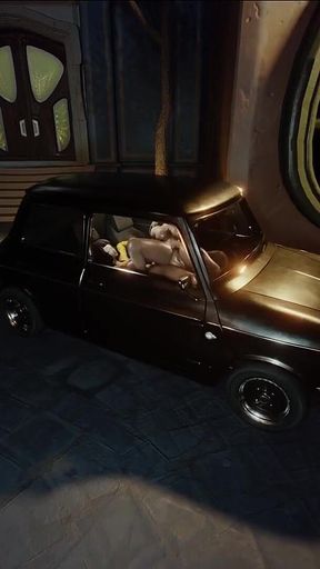 D3d Tokpok3d Intense Hardcore Car Sex: Massive Monster Cock Pounds Tight Wet Pussy, Cums Inside, Gaping Hot Ass